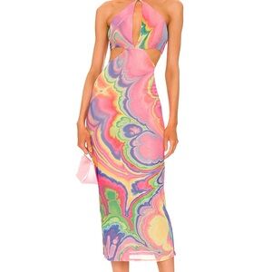 NWT 🏷️ AFRM Tessa Mesh Midi Dress  - Size M